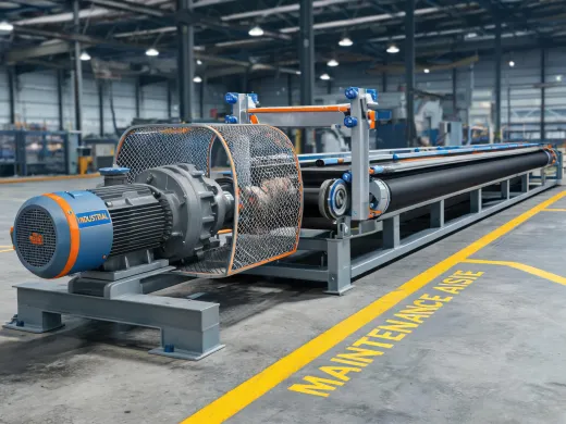 Conveyor gearmotor under load